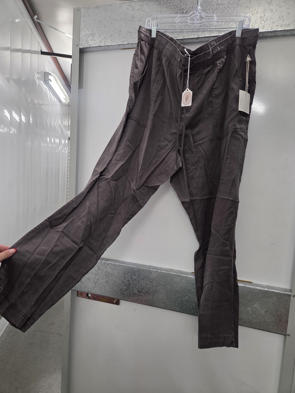 Jones New York Grey Drawstring Casual Trousers